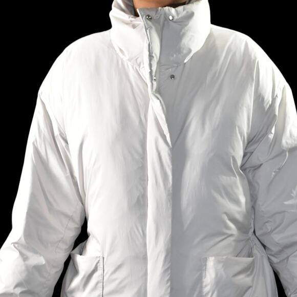 Frame Duvet Puffer Coat White Oversize Eggshell Packable Long Straps Bag Medium - Picture 4 of 16